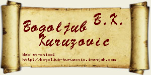 Bogoljub Kuruzović vizit kartica